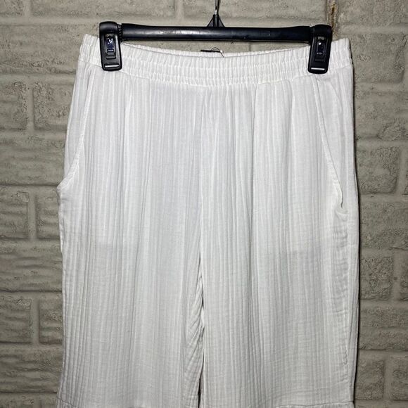 ⭐️NWT MSRP $180 SUPPLY & DEMAND Tatum Cotton Wide-Leg Pants White size Small - Picture 5 of 11